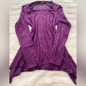 Simply Vera Vera Wang Purple Asymmetrical Tunic